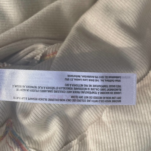 NWT!  Urban Outfitters Out from Under-Cream Button-Front Crop-Top Shirt OB138235 - Picture 14 of 15